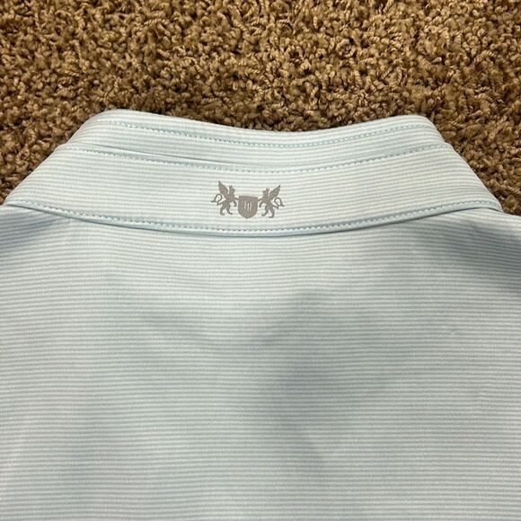 Hickey Freeman‎ Golf Light Blue Quarter Zip Long Sleeve Shirt Size XL Light Blue - Picture 7 of 10